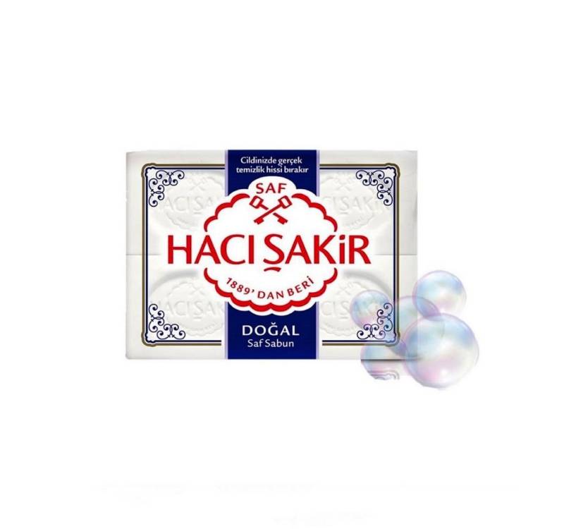 Haci Sakir Handseife Haci Sakir Hamam Seife Natur - Saf Dogal Sabun (4x150g) 600g von Haci Sakir