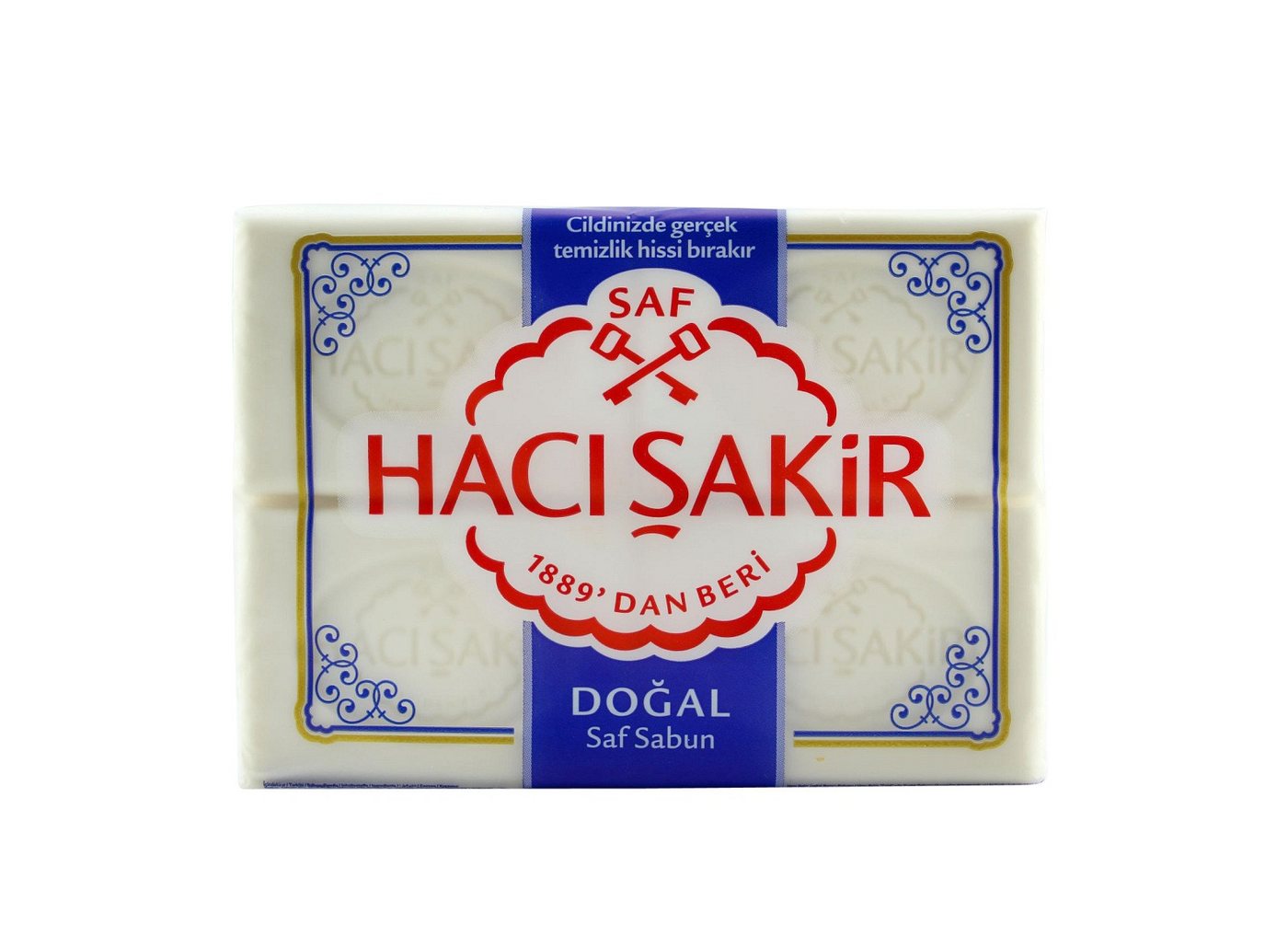 Haci Sakir Seifen-Set Seife »Haci Sakir« Saf Sabun weiße Hamamseife 600 g, 4-tlg., frischer zitroniger Duft Haci Sakir Seifen-Set Seife »Haci Sakir« Saf Sabun weiße Hamamseife 600 g, 4-tlg., frischer zitroniger Duft von Haci Sakir