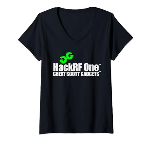 Damen HackRF Ein großartiger Scott Gadgets Radio Hacking T-Shirt mit V-Ausschnitt Damen HackRF Ein großartiger Scott Gadgets Radio Hacking T-Shirt mit V-Ausschnitt von HackRF One Great Scott Geräte