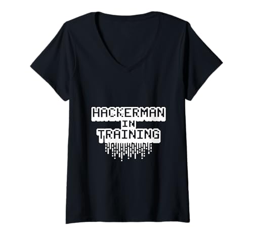 Damen Hackerman In Training Gamer Für Nerds Und Geeks T-Shirt mit V-Ausschnitt Damen Hackerman In Training Gamer Für Nerds Und Geeks T-Shirt mit V-Ausschnitt von Hackerman In Training Gamer For Nerds And Geeks