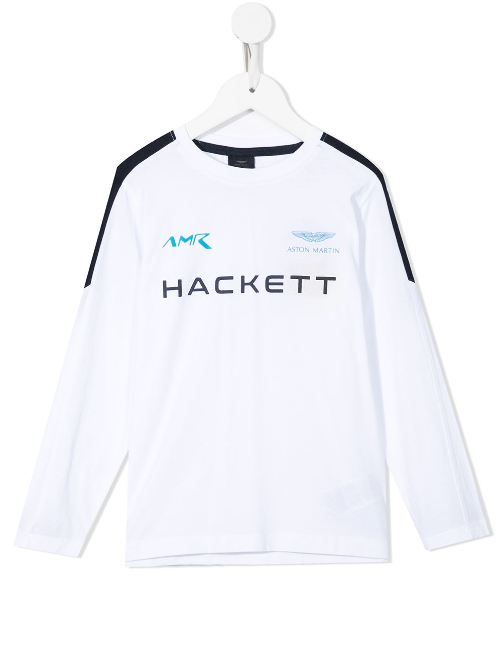 Hackett Kids Langarmshirt mit Logo-Print - Weiß von Hackett Kids