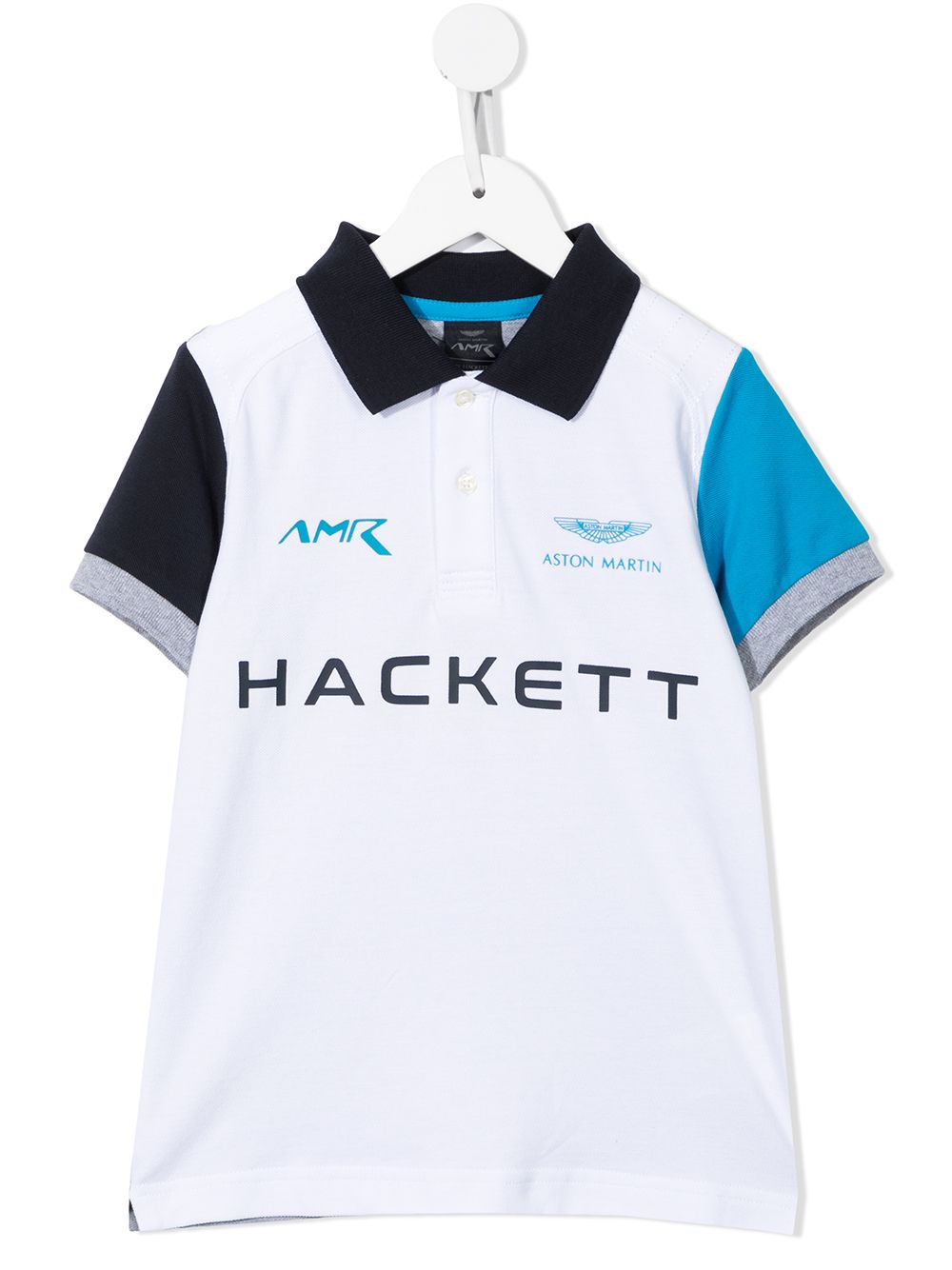 Hackett Kids Poloshirt mit Logo-Print - Weiß von Hackett Kids