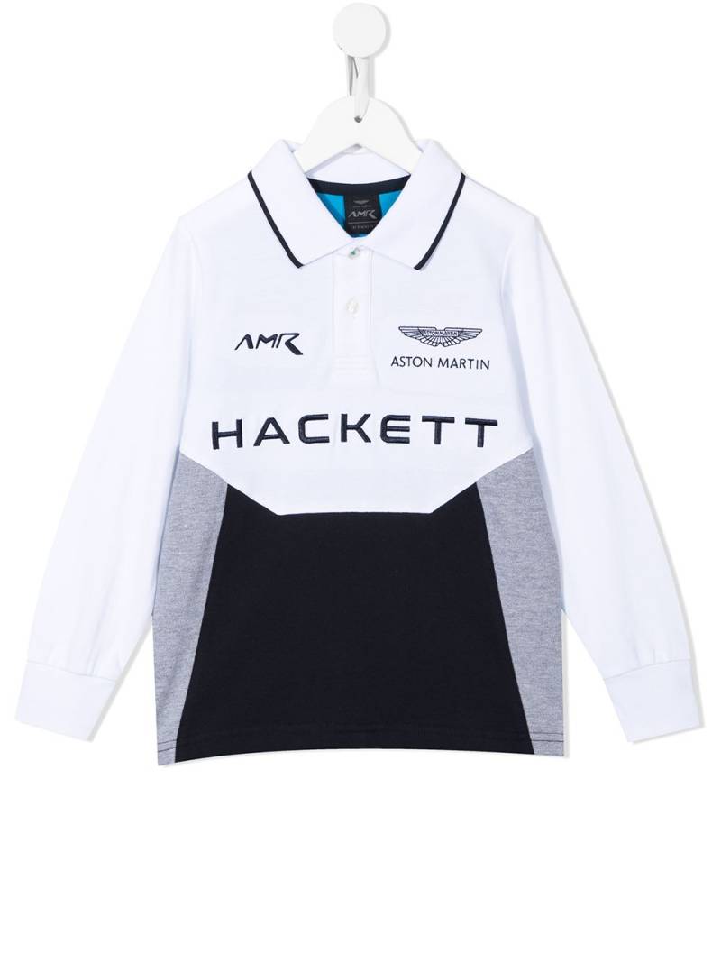 Hackett Kids Poloshirt mit Logo-Print - Weiß von Hackett Kids