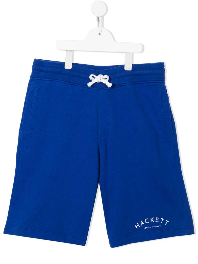 Hackett Kids Shorts mit Logo-Print - Blau von Hackett Kids