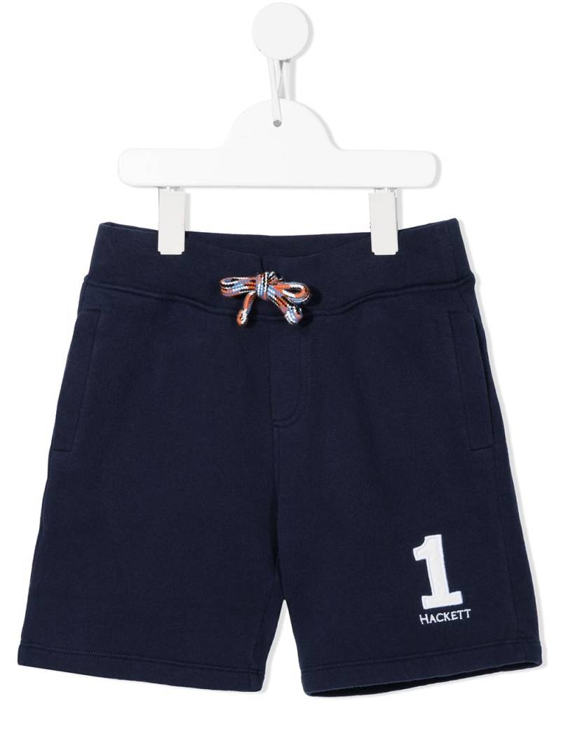 Hackett Kids Shorts mit Logo-Print - Blau von Hackett Kids