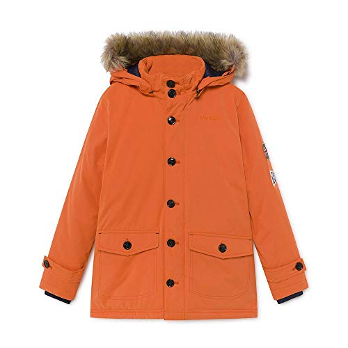 HACKETT LONDON Boys Parka Toggle Y Rain Jacket, 6GIPUMPKIN, 13 Years von Hackett London