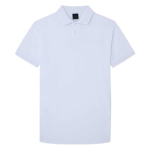 HACKETT LONDON Herren Am Emboss Bk Polo Polohemd, Weiß (Weiß), L von Hackett London