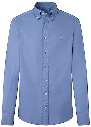 HACKETT LONDON Herren Baby Cable Fzip Strickjacke, blau (Marineblau), S von Hackett London