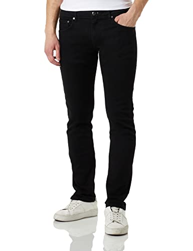 HACKETT LONDON Herren Black Denim Jeans, Schwarz, 38W/34L von Hackett London