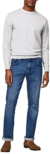 HACKETT LONDON Herren Bright Blue Powerflex Jeans, Denim, 37W/30L von Hackett London