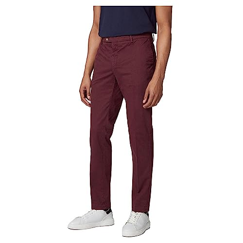 HACKETT LONDON Herren C Chino Kensington Hose, Red (Maroon), 38W/32L von Hackett London