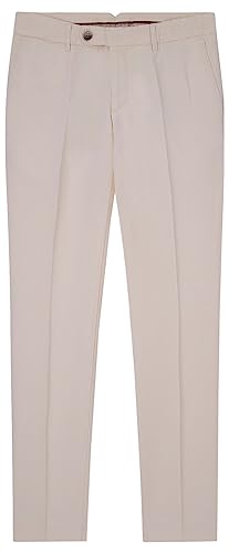 HACKETT LONDON Herren Cotton Tencel Chino Hose, Cream, 32W/30L von Hackett London