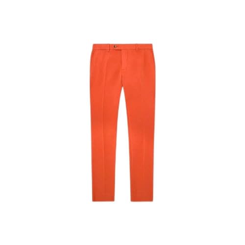 HACKETT LONDON Herren Cotton Tencel Chino Hose, Orange, 33W/34L von Hackett London