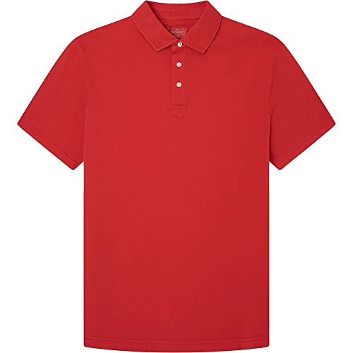 HACKETT LONDON Herren GMD Jersey Ss Polohemd, Zinnoberrot, L von Hackett London