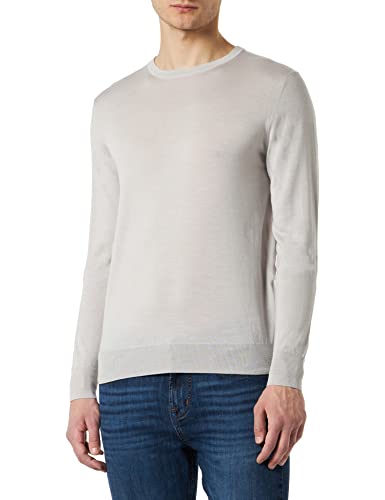 HACKETT LONDON Herren GMD Merino Silk Crew Pullover, Stone, XXL von Hackett London