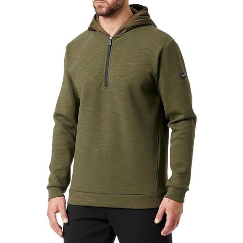 HACKETT LONDON Herren Hs Hybrid HDY Hz Kapuzenpullover, Braun (Khaki), M von Hackett London