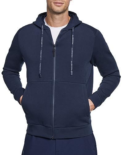 HACKETT LONDON Herren Hs Travel HDY Fz Kapuzenpullover, blau (Marineblau), XS von Hackett London