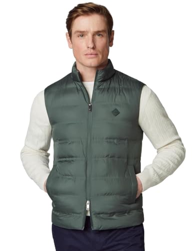 HACKETT LONDON Herren Lw Gilet, Green (Dark Green), S von Hackett London