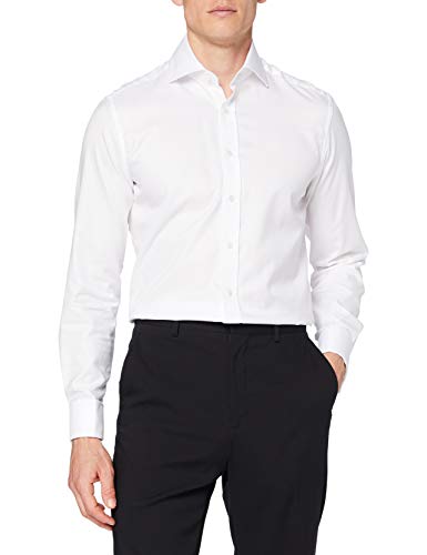 HACKETT LONDON Herren Royal Ox Dc Shirt, White (White), 16.7 von Hackett London