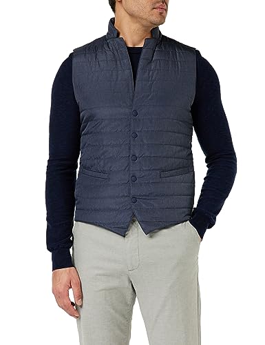 HACKETT LONDON Herren Sartorial Gilet Weste, blau (Marineblau), L von Hackett London