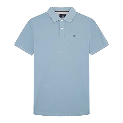 HACKETT LONDON Herren Slim Fit Logo Polohemd, Blue (Airforce Blue), S von Hackett London