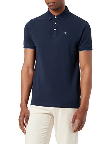 HACKETT LONDON Herren Stripe Clrband Ss Polohemd, blau (Marineblau), 3XL von Hackett London