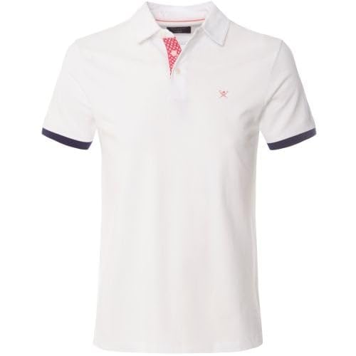 HACKETT LONDON Herren Swim Trim Plkt Polo Polohemd, weiß, XL von Hackett London