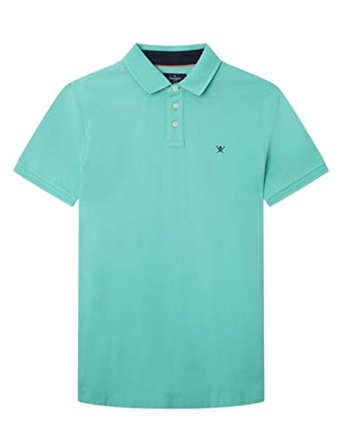 HACKETT LONDON Herren Swim Trim Polo Polohemd, Aqua, L von Hackett London