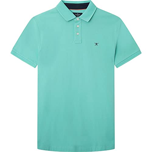 HACKETT LONDON Herren Swim Trim Polo Polohemd, Aqua, M von Hackett London