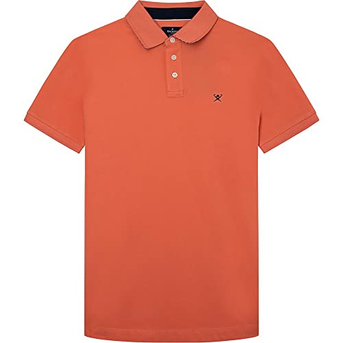 HACKETT LONDON Herren Swim Trim Polo Polohemd, Coral, XS von Hackett London