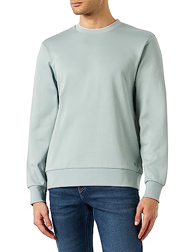 HACKETT LONDON Herren Tipped Crew Kapuzenpullover, Duck Egg, L von Hackett London