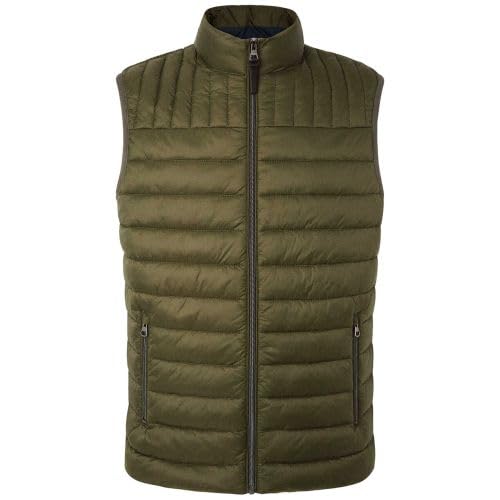 HACKETT LONDON Herren Ultra Lw Gilet Weste, Grün (Khaki Grün), 3XL von Hackett London