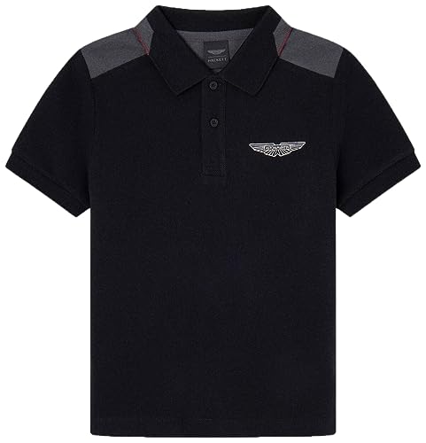 HACKETT LONDON Jungen Am Col Block Polohemd, Black (Black), 5 Years von Hackett London