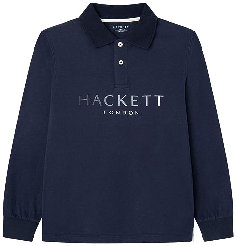 HACKETT LONDON Jungen Hackett Jersey Polo Polohemd, blau (Marineblau), 7 Years von Hackett London