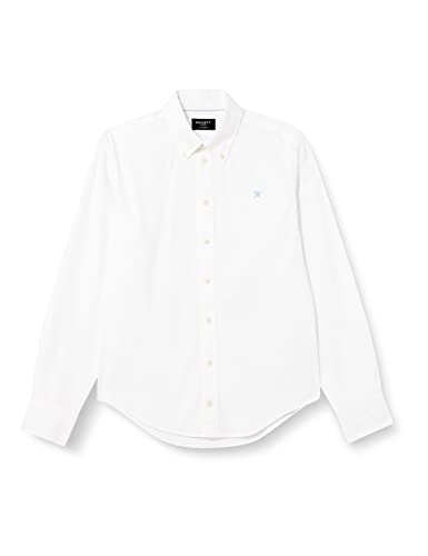 HACKETT LONDON Jungen Washed Oxford Hemd, Weiß 1, 11 Years von Hackett London