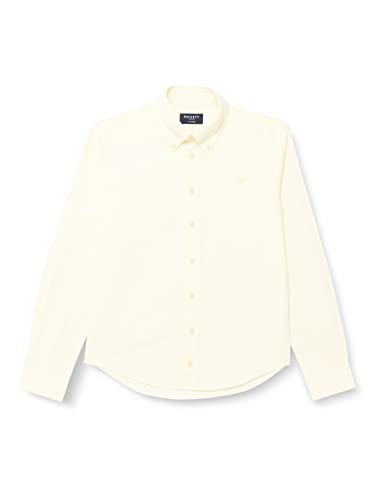 HACKETT LONDON Jungen Washed Oxford STR Hemd, White/Yelow, 7 Years von Hackett London