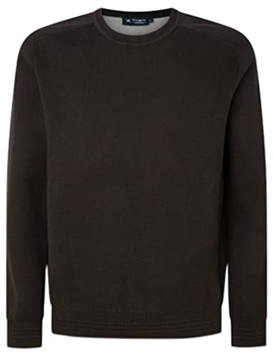 HACKETT LONDON Men's Df Knit Sweatshirt, Black, S von Hackett London