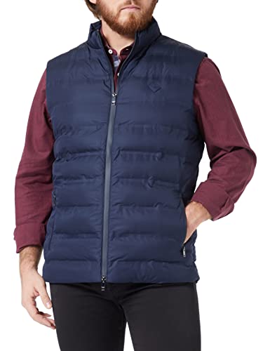 HACKETT LONDON Men's LW Gilet Jacket, Navy, M von Hackett London