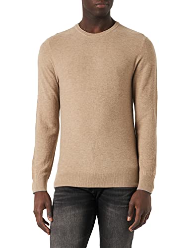 HACKETT LONDON Men's Wsc Textured Crew Pullover Sweater, Sand, XS von Hackett London