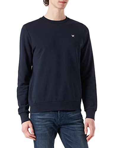 HACKETT LONDON Mens Hackett LDN Logo CRW Sweater, 5EZDK Navy, 3XL von Hackett London