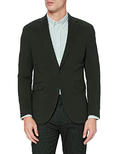 HACKETT LONDON Mens Pique Knit Jacket, 665GREEN, 36W/32L von Hackett London