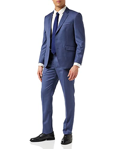 HACKETT LONDON Mens Plain Wool Twill B Cc Business Suit Jacket, 551blue B, 50W/32L von Hackett London