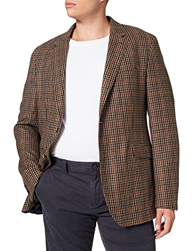 HACKETT LONDON Mens WL GUNCLUB OVERCHK Jacket, 8DIBROWN/Green, 44W / 34L von Hackett London