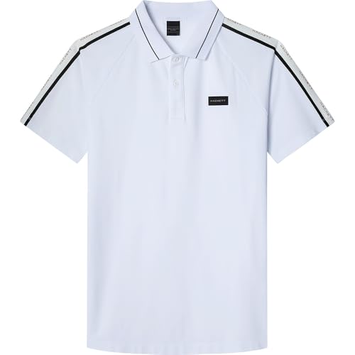 Hackett B&T Monogram Tape Plus Size Short Sleeve Polo 3XL von Hackett London