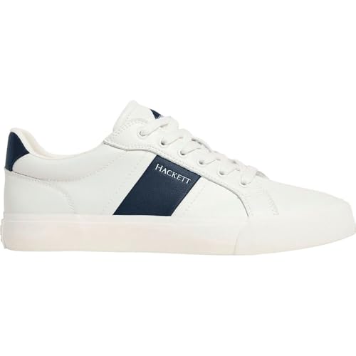 Hackett London Mens Blake Mix Casual Trainers White von Hackett London