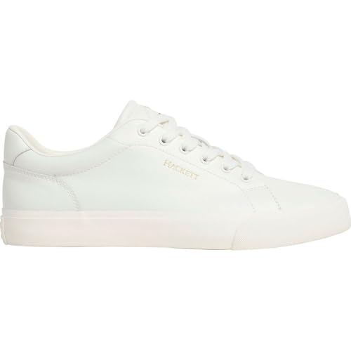 Hackett London Herren Blake One Sneak, Weiß, gebrochenes Weiß, 41 EU von Hackett London