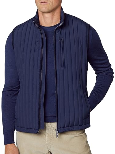 Hackett London Herren Channel Weste Jacke, blau (Marineblau), M von Hackett London