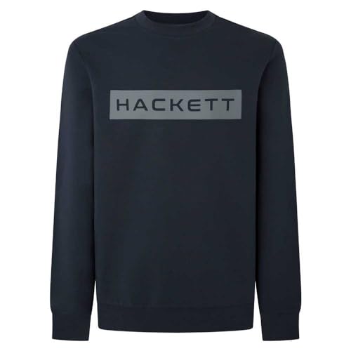 Hackett London Herren Essential Sp Crew Sweatshirt, Blue (Navy/Grey), 3XL von Hackett London