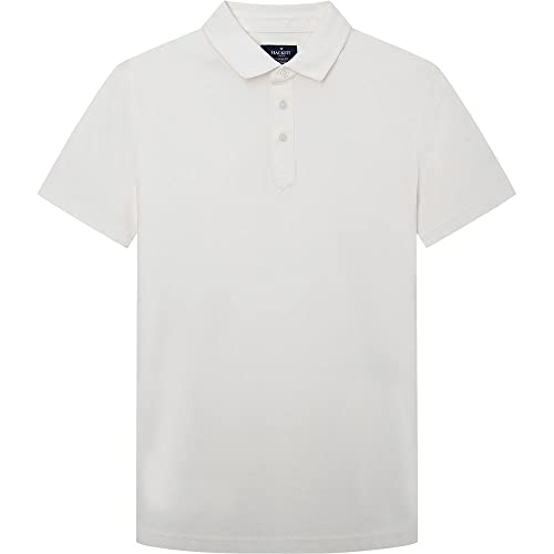 HACKETT LONDON Herren GMD Pique Ss Polohemd, Natur, 3XL von Hackett London