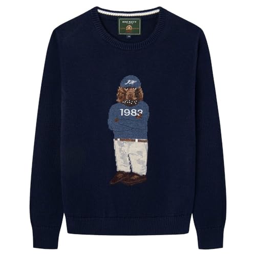 Hackett London Jungen Harry Crew Pullover, blau (Marineblau), 5 Jahre von Hackett London